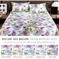 thumbnail image 7 of Luxurious Floral Print Satin Sheets - Silky Soft King Size Bed Sheets, 7 of 7