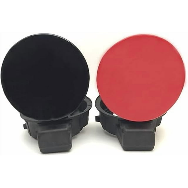 Compatible For VW Polo 2011-2018 Fuel Tank Cover Outer Tank Cap Oil Filler Flap Lid Covers Black White Red(Red) Caps