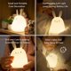 thumbnail image 4 of Luz Nocturna Para Niños,Linda Lámpara De Conejito De Silicona Para Bebés Y Niños Pequeños,Luz Nocturna De Animales Para Niños Y Niñas, Lámpara De Conejo Para Dormitorio, Lámpara De Noche, 4 of 5