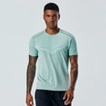 thumbnail image 2 of Men's Cooling Ice Silk Running Shirts Quick Dry Short Sleeve Athletic Gym T-Shirts UPF 50+ Outdoor Workout Tshirts Printed Big and Tall Size M-4XL Mint Green, 2 of 6