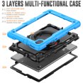 thumbnail image 4 of TECH CIRCLE Case for Lenovo Tab M10 Plus (10.3") (Model TB-X606F) with [Screen Protector] - Drop Proof Protective Kickstand Case Portable Handle Sturdy Rugged Cover, Lightblue, 4 of 10
