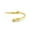 Large, variant on Gold-Tone Dual Fist Zinc Bangle Cuff Bracelet - Large