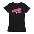 thumbnail image 1 of Gamer Girl Video Game Controller Design Women's Black T-shirt, 1 of 1