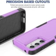 thumbnail image 6 of for Samsung Galaxy S23 FE Case: Dual Layer Protective Heavy Duty Cell Phone Cover Shockproof Rugged with Screen Protector - Military Protection Bumper Tough - Samsung Galaxy S23 FE 5G 2023, Purple, 6 of 16
