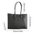 thumbnail image 3 of Menrkoo Superb Commuters Handbag A Versatile Tote Bag For The Fall And Winter Seasons Uncomplicated Style Shoulder Bag Suitable For Daily Commuting Use Black Free Size, 3 of 6