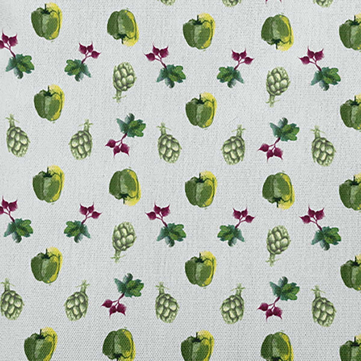 26" x 26" Simply Daisy Three Veggies Pattern Polyester Accent Pillow, Pale Green Qty 1