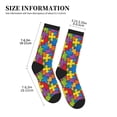 thumbnail image 3 of Unisex Autism Awareness Puzzle Piece Pattern Novelty Ankle Socks Colorful ComfortSoft Lightweight Sports Athletic Socks, 3 of 7