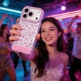 thumbnail image 1 of Vibrant LED Bowknot Phone Case, Built-in Light Up Phone Cases, Multiple Pattern & Flash Modes, Castle Phone Cases for iPhone 13/14/15/16/17, Perfect for Daily Use (iPhone 14 Plus,Floral), 1 of 8