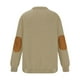 thumbnail image 3 of pstuiky hombres de manga larga, Suéter de hombre con cremallera, color liso, cuello alto, manga larga, cuadros pequeños camisetas de hombre s, 3 of 6