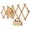 Natural, variant on Wall Rack with 16 Hooks, Wooden Wall Expandable Coat Rack for Coat, Hats, Baseball Caps, Coffee Mug, Jewelry(Natural)