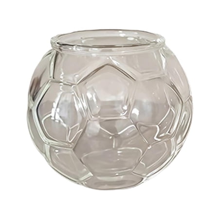 AGIUFGS Soccer Ball Glass Festive Holiday Designs for Home Use