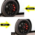 thumbnail image 5 of TINKI Soft Carbon Fiber Wheel Decal Sticker Fit for Chevrolet Corvette C8 2020-2023, Car Wheel Hub Trim Decal, Wheel Rim Surrounding Hub Rings Trim Sticker, 5 of 7