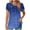 Dark Blue Summer Tops for Women_b, variant on HAPIMO Women' Plus Size Elegant Pleated Blouses Round Neck Tees Summer Tops for Women Flowy Fashion Clothes Casual Loose Flower Print Tops Dressy Tunic Gray S