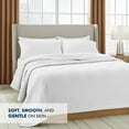 thumbnail image 6 of Linteum Textile Supply 100% Cotton Thermal Snag-Free Blanket (White, Queen) 90x90 in, 6 of 8