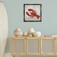 thumbnail image 2 of Stupell Industries Red Lobster over Compass Animals Painting Black Floater Framed Canvas Art Print Wall Art, 25 x 25, 2 of 9