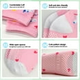 thumbnail image 2 of 12 Pairs Baby Toddlers Girls Socks Non Slip Crew Kids Socks with Grips for Little Girl Gripper Socks for 0-7 Years, 2 of 2