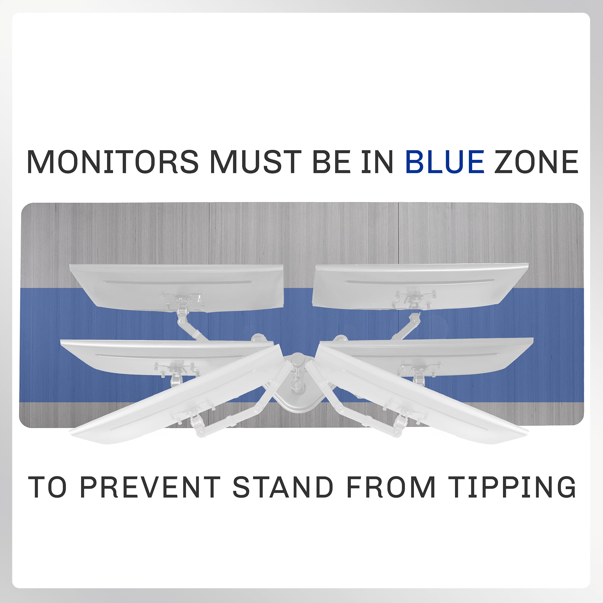 VIVO White Dual Monitor Desk Stand Mount, Fits Up to 27" Computer Screens