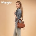 thumbnail image 7 of Wrangler Purse for Women Detachable Strap Satchel Bag Fringe Crossbody Purse Shoulder Bags, Brown, 7 of 7
