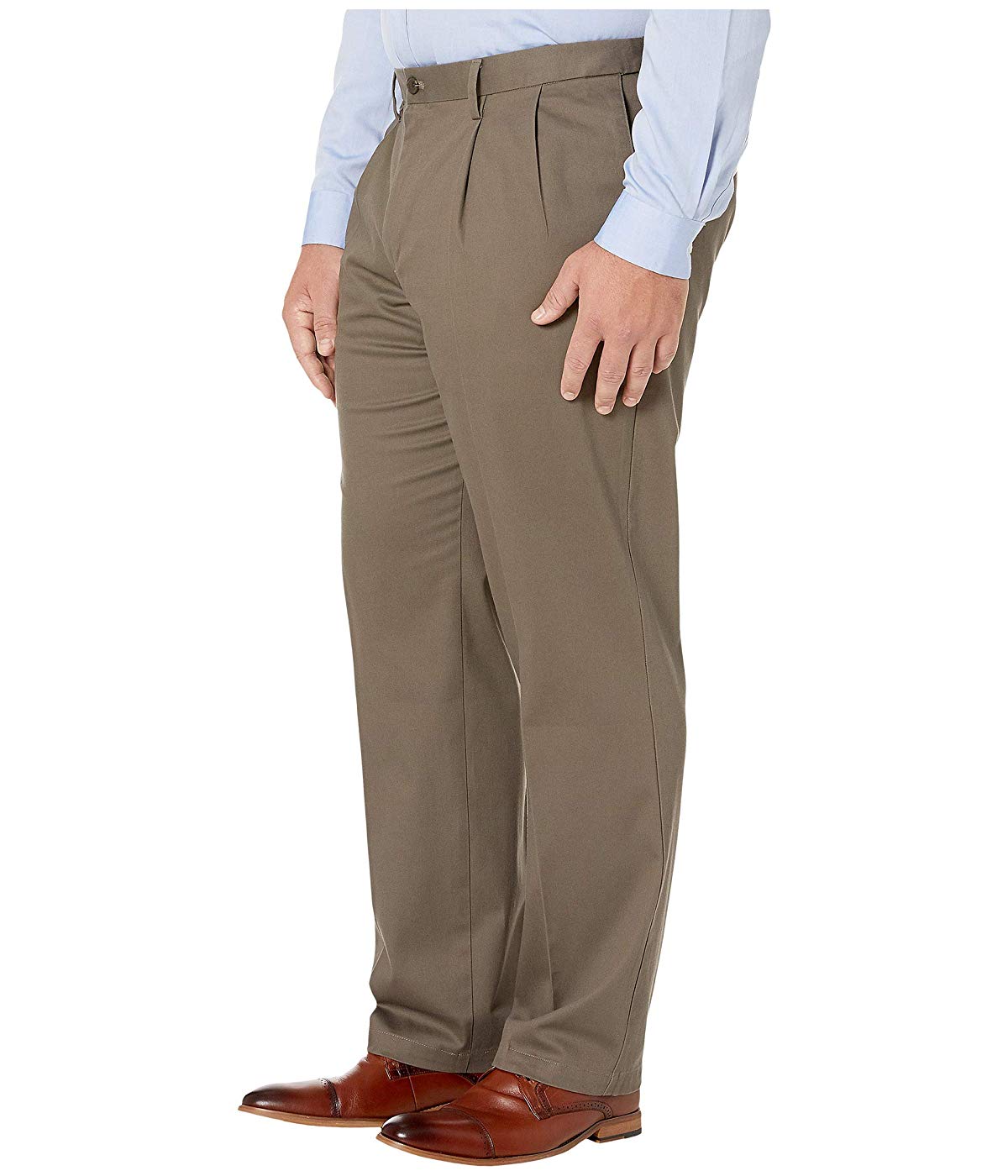 DOCKERS Mens Brown Straight Leg, Stretch Pants 46X34 - Walmart.com