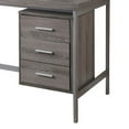 thumbnail image 4 of Monarch Specialties 60" Modern Home Office Computer Desk w/ Drawers, Dark Taupe, 4 of 6