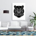 thumbnail image 2 of Geometric bear head - 36"x48" canvas - Print on demand, 2 of 5