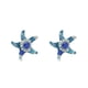 thumbnail image 3 of Juego de aretes y cadena con dije con forma de Estrella de mar, plata mexicana ley .925, azul, 3 of 5