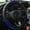Black/blue 1pcs, variant on Cool Dragon Design Car Steering Wheel Covers Reflective Steering Leather E4K0