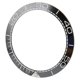 thumbnail image 3 of Inserto de bisel de reloj profesional Accesorio de repuesto de reparación de anillo de bisel de reloj de cerámica de 38 mm para relojero Base negra Línea punteada de dígitos blancos, 3 of 10