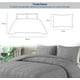 thumbnail image 5 of Juego de Funda Duvet Bluelander para Edredon Queen, 2 Fundas de Almohada, Diseño de Líneas, Gris, 5 of 5