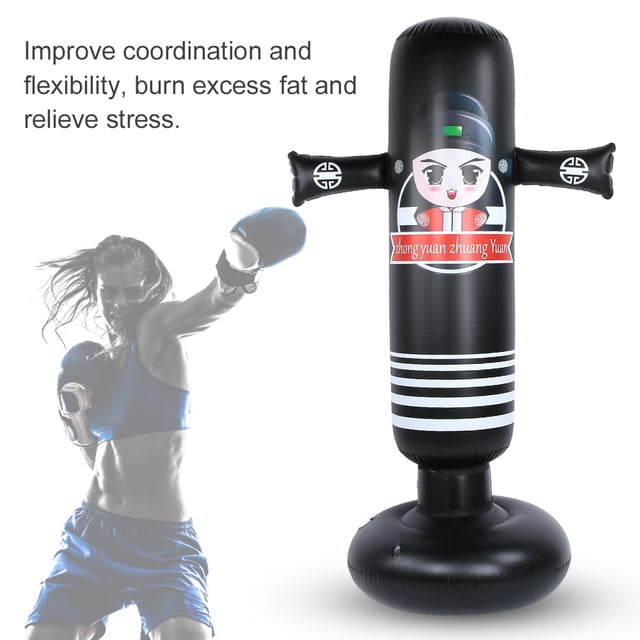 Herwey Inflatable Boxing Punching Training Tumbler Bag PVC Adult Pressure Relief Accessory