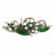thumbnail image 1 of 5 Unids Lady Rhinestone Con Incrustaciones De Floral Pinza De cabellero Francés Headwear Barrette, 1 of 9