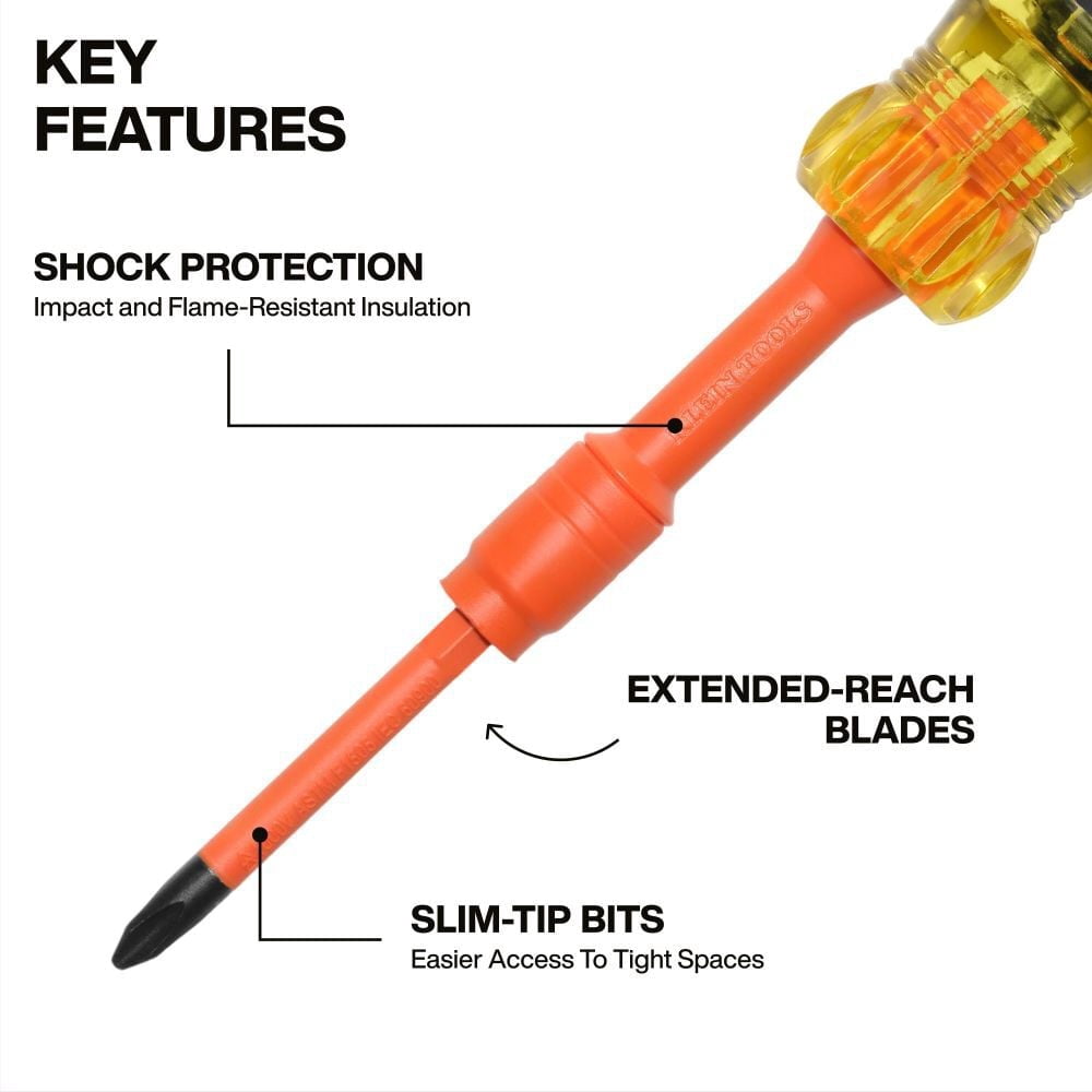 Klein Tools 10-In-2 Insulated Auto-Lock Screwdriver Set