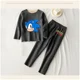 thumbnail image 3 of Conjunto de pijamas Sonics de invierno para niños, ropa de dormir con parte superior lisa de terciopelo, conjunto de pijamas suaves sin huesos, traje de estar por casa para niños y niñas, regalos para, 3 of 5