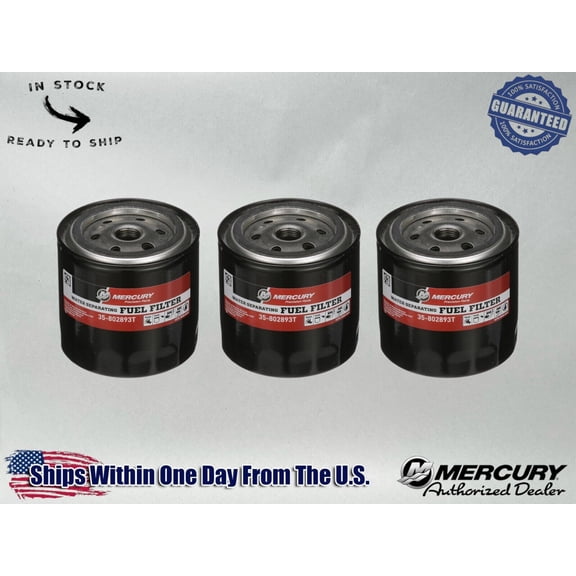 OEM Water Sep Fuel Filter for Mercury and MerCruiser RM Systems 802893T-3PACK