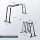 thumbnail image 5 of Escalera Multiposición 4.5 M Acero 16 Peldaños Plegable Retráctil Mantenimiento Hogar Soporta 150 kg, 5 of 8
