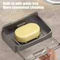 thumbnail image 5 of Usloyux Under $5 Wall Mounted Soap Dish, Hole Less Soap Holder with Drainage, Bathroom Shelf for Shower, Strong Adhesive Soap Box, Kitchen Sink Organizer for Bar Soap, 5 of 6
