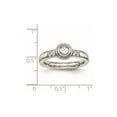 thumbnail image 2 of Stainless Steel Polished Cubic Zirconia Ring Size 6 Ring for Women, 2 of 2