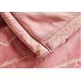 thumbnail image 2 of Weighted Heavy Korean Faux Mink Fleece Blanket 2 Ply Reversible Silky Soft Plush Warm The Best Winter Blanket Queen, Powerful Pink, 2 of 6
