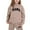 Khaki, variant on Stylish Girls 2-Piece Outfits Set, Trendy Printed Pullover Hoodie and Jogger Sweatpants for Casual Winter Wear, Ages 2-13 with Easy Care Instructions