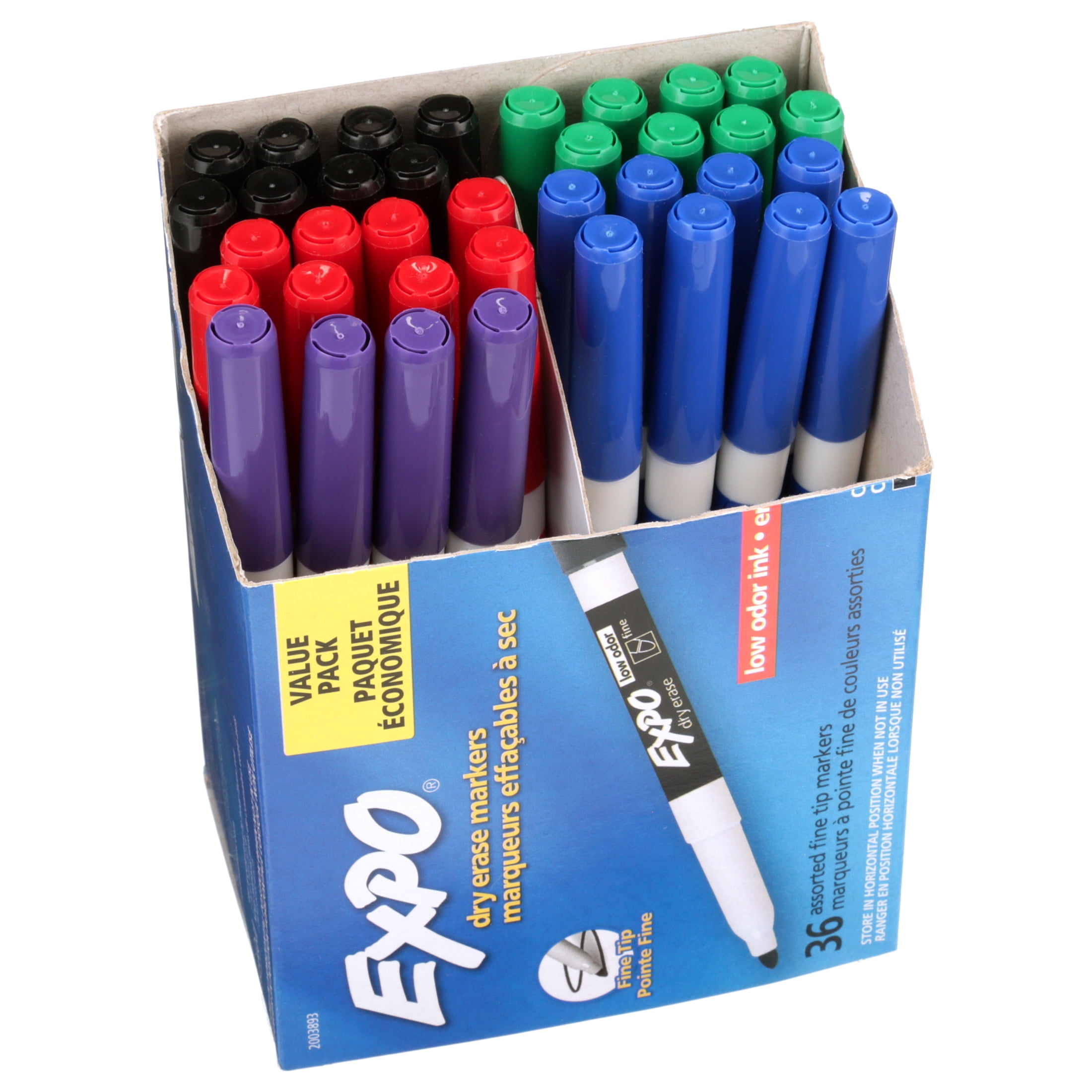 EXPO® Click Dry Erase Markers, Fine Tip, Assorted, 6 per