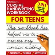 Cursive handwriting workbook for teens: cursive writing practice workbook for teens, tweens and young adults (beginners cursive workbooks / cursive teens books), (Paperback)