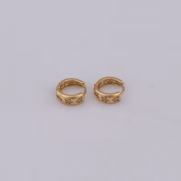 18K Gold Filled CZ Flower Earrings,Huggie Hoop Earrings,Hoop Earrings,Hypoallergenic Huggie Hoop,Gift for Her