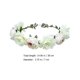 thumbnail image 4 of KAKOWELY 2 diademas de tela con diseño floral y corona de flores para niña (blanco y naranja), 4 of 4