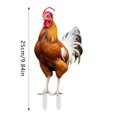 thumbnail image 2 of Navidad: Gallina, Erizo Y Conejo Adorables. Tarjeta Acrílica Con Impresión Plana En 2D. Estaca Para Insertar En El Suelo. Decoración Navideña Colorida Para Jardín. Adecuada Para El Jardín En Navidad, 2 of 3