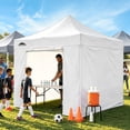 thumbnail image 2 of EAGLE PEAK 10' x 10' Pop-up and Instant Outdoor Commercial Canopy with 4 Sidewalls,White, 2 of 9