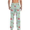 thumbnail image 2 of Top-kevin Cute Brown Capybaras Pajama Pants Blue Water Men's Pajama Bottoms Lounge Sleepwear PJs Sleep Pants, 2 of 11