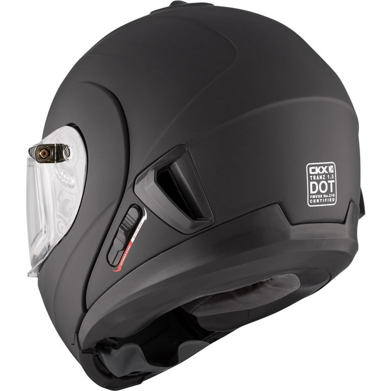 CKX Tranz 1.5 AMS Modular Snowmobile Helmet Matte Black 512588