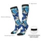thumbnail image 4 of Balery Blue and White Butterflies Calcetines novedosos Calcetines deportivos Calcetines hasta la rodilla Calcetines de algodón Calcetines originales y geniales, 4 of 6