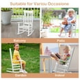 thumbnail image 6 of Ktaxon Wooden Child's Rocking Chair,Small Wooden Rocker with High Backrest for Kids Ages 3-6,for Patio Porch Outdoor & Indoor,Living Room,Bedroom,Balconies(White), 6 of 11
