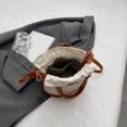 thumbnail image 3 of Bolso cruzados para mujer Bolso de cubo tejidos a la moda Bolso de hombro simples (marrón), 3 of 9